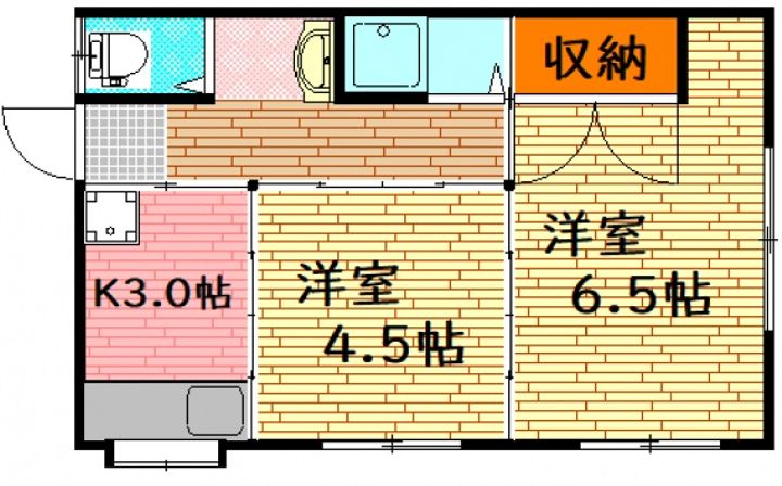 広島県広島市西区南観音町(マンション)の賃貸物件の間取り