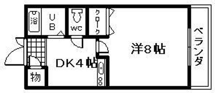 ヒガシハウス北町の間取り