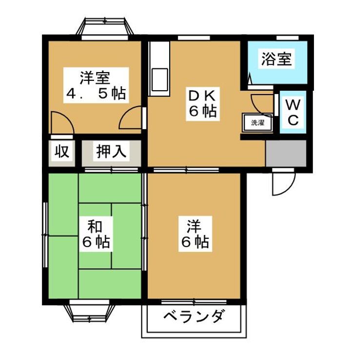 コートヒルズDの間取り