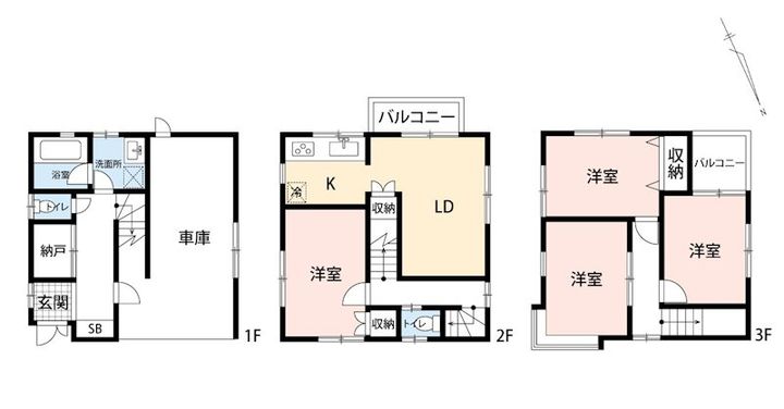 東京都江戸川区南葛西2(一戸建)の賃貸物件の間取り