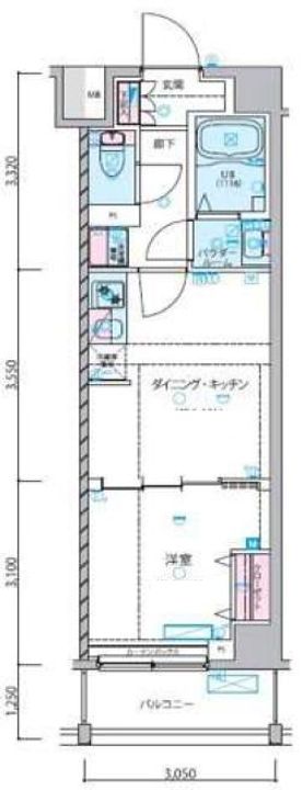 GENOVIANERIMAKASUGACHOUSKYGARDENの間取り