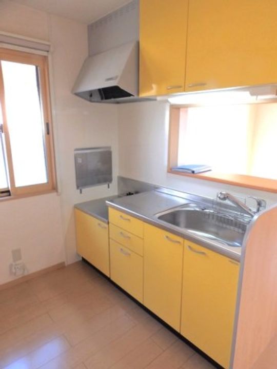 広島県福山市御幸町大字森脇(アパート)の賃貸物件のキッチン