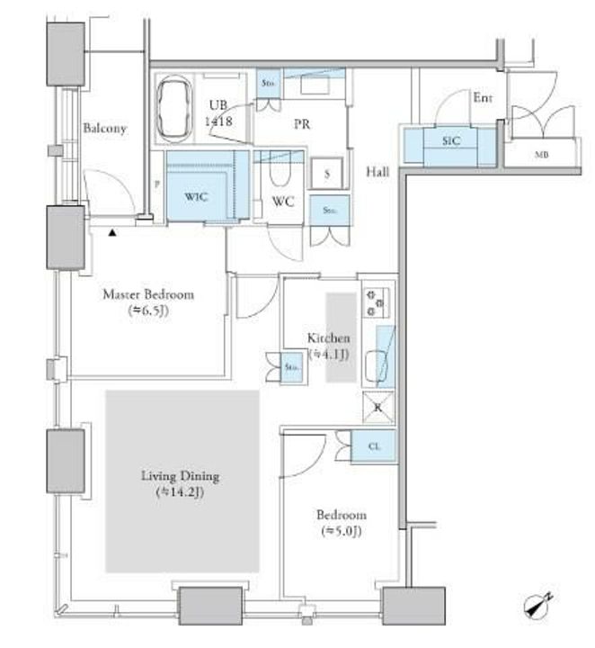 Dマークス西新宿タワーの間取り