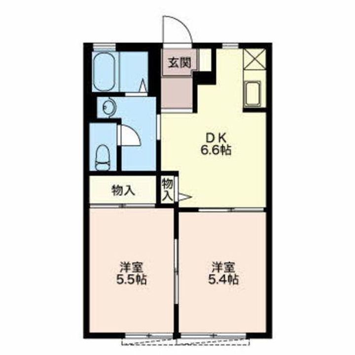 岐阜県岐阜市八代3(アパート)の賃貸物件の間取り