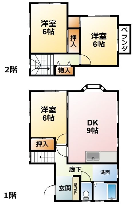 千葉県東金市山口(一戸建)の賃貸物件の間取り
