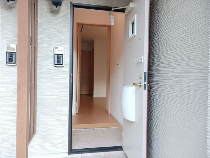 茨城県土浦市上高津(アパート)の賃貸物件の玄関