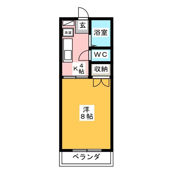 コーポ岐北の間取り