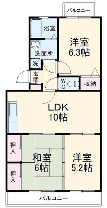 リバーパークの間取り