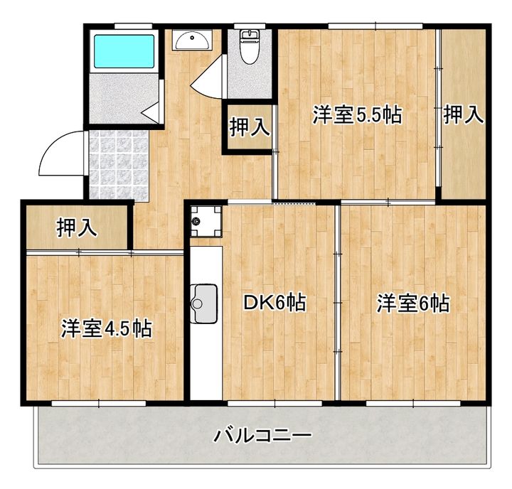 グランベルグ倉敷の間取り