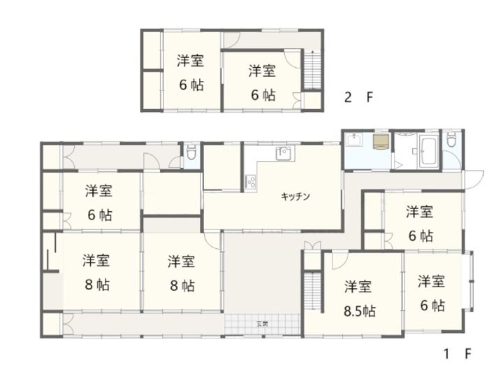 福島県郡山市安積町荒井字柴宮山(一戸建)の賃貸物件の間取り