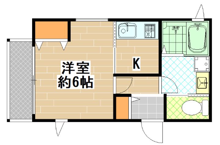 大阪府大阪市旭区清水2(アパート)の賃貸物件の間取り