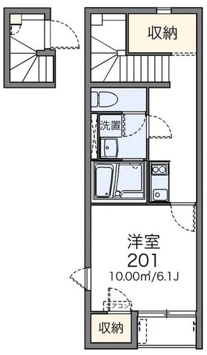 東京都町田市玉川学園8(アパート)の賃貸物件の間取り