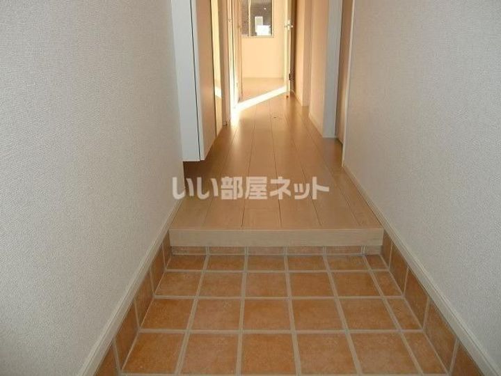 茨城県水戸市元吉田町(アパート)の賃貸物件の玄関