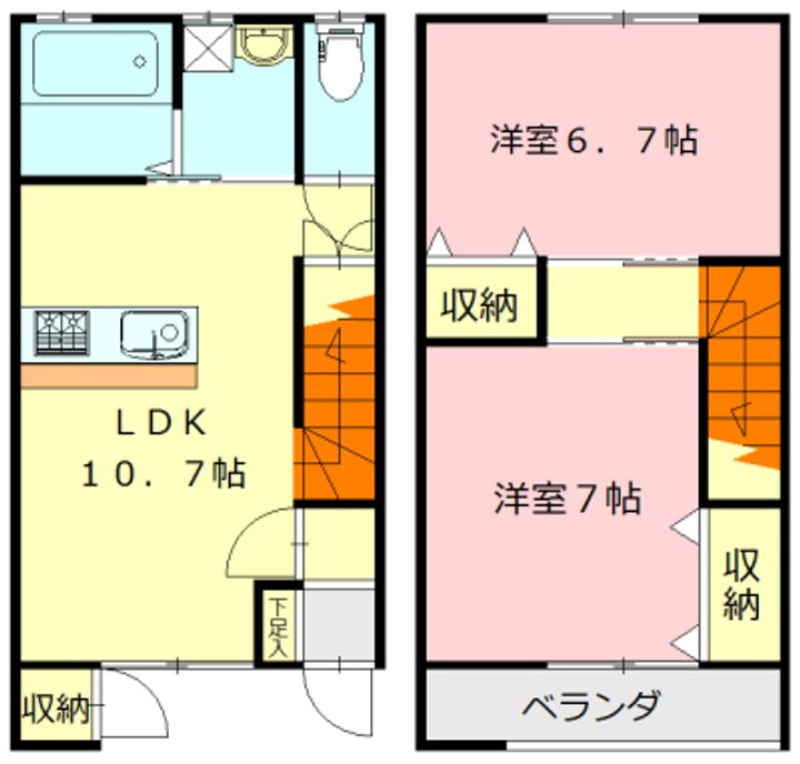 ミルズグランディール秋葉の間取り