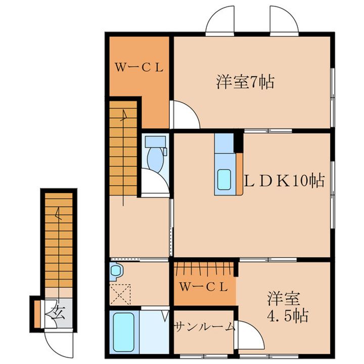 ルピナス A棟の間取り