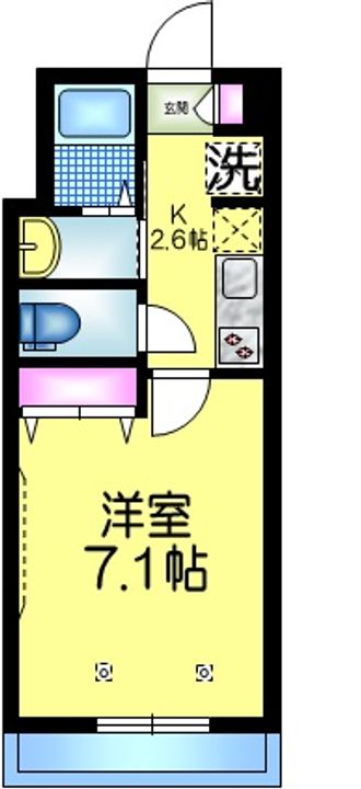 千葉県船橋市宮本7(マンション)の賃貸物件の間取り