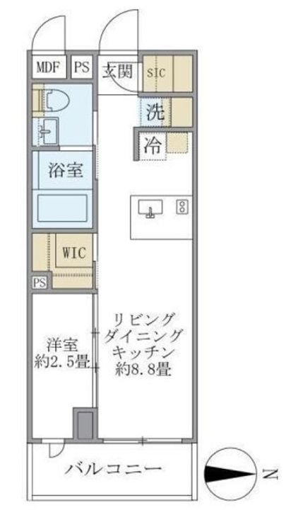 La Perla Nakanoの間取り