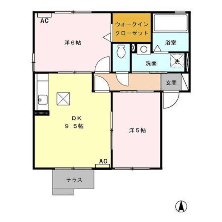 スウィートハイムの間取り