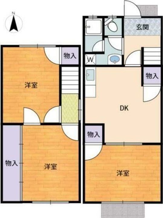 大阪府茨木市主原町(一戸建)の賃貸物件の間取り