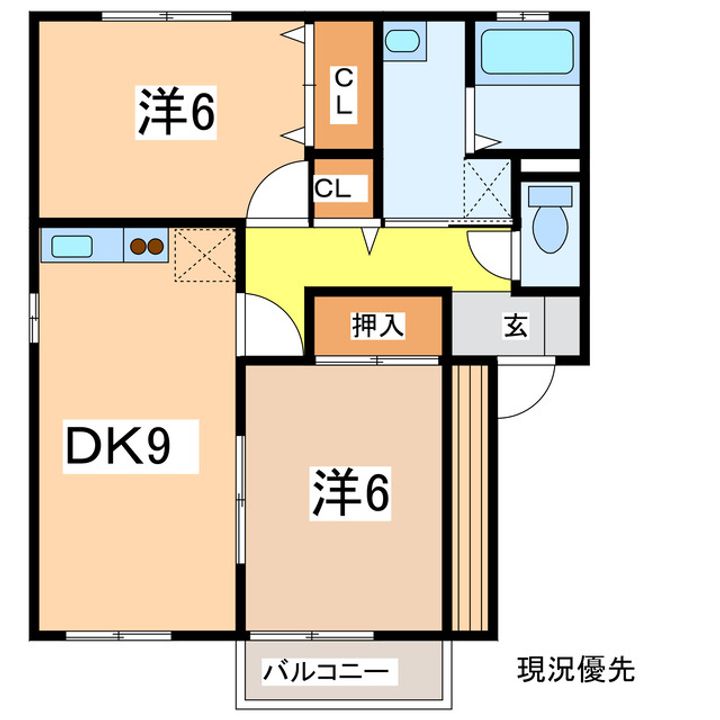 メゾンベール久野本Aの間取り