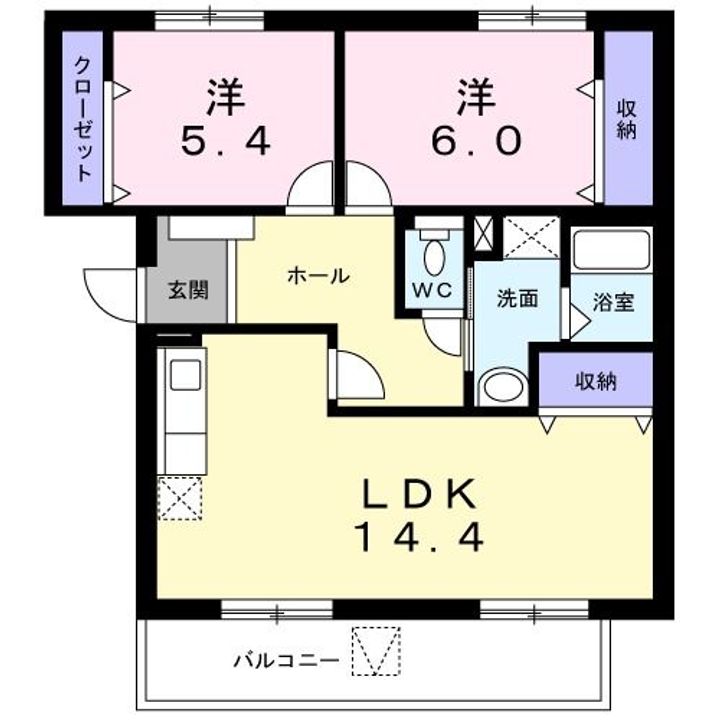 プレステージコート パーク館の間取り