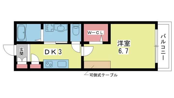 大阪府豊中市末広町1(アパート)の賃貸物件の間取り