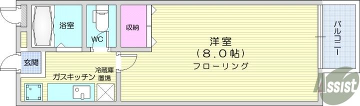 アドバンスコート国見の間取り