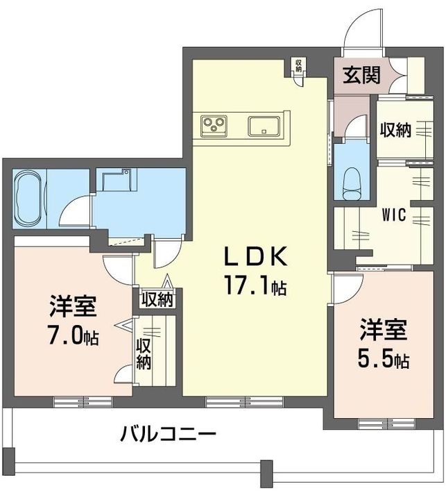 プレディーナ武蔵浦和の間取り