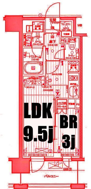 デュオステージ横濱桜木町の間取り