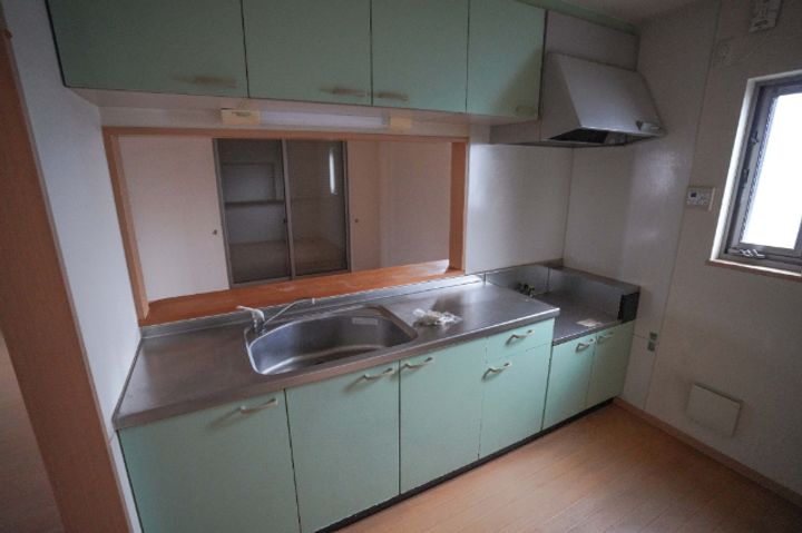 岡山県岡山市中区国富(一戸建)の賃貸物件のキッチン