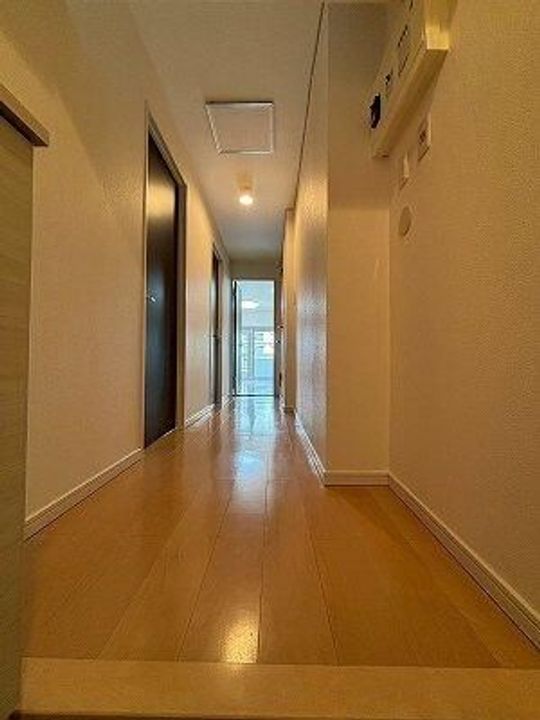 上町マンションの玄関