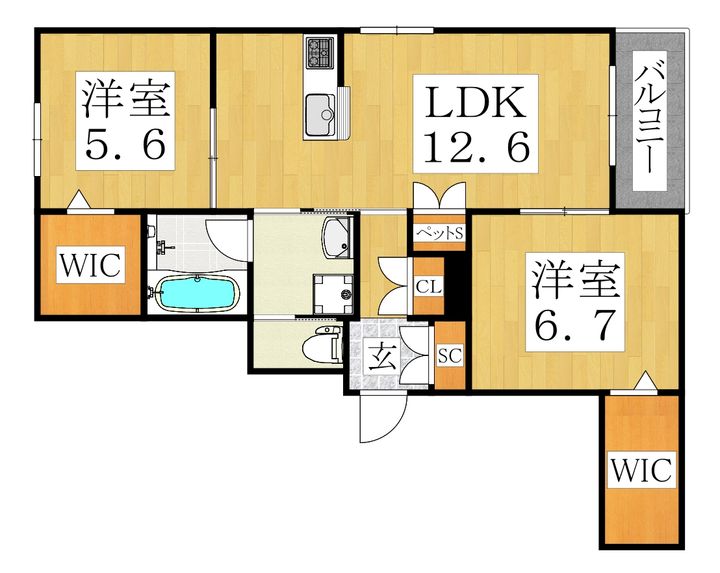 仮)阪南町1丁目ヘーベルメゾンの間取り