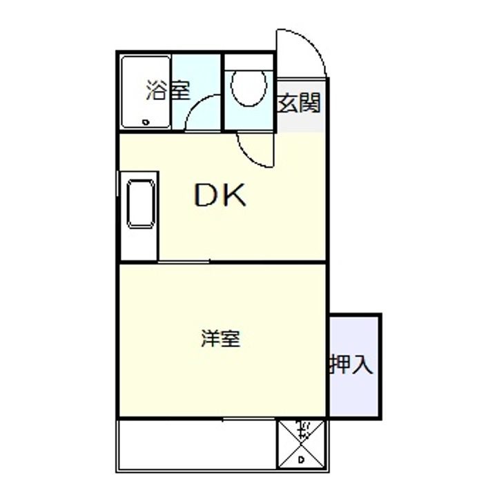 高知県高知市福井東町(マンション)の賃貸物件の間取り