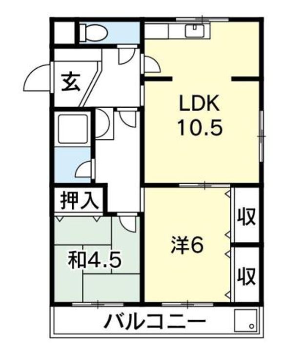 アスカハイツの間取り