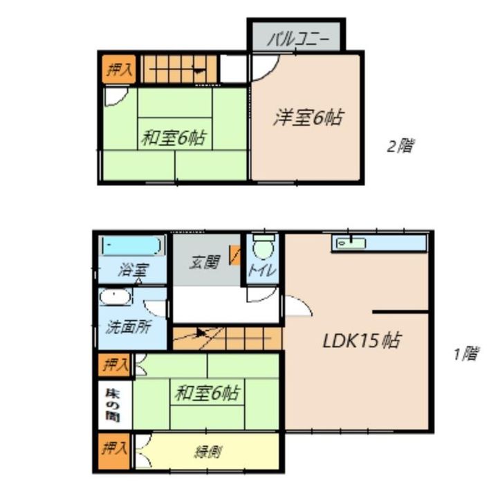 富山県富山市向新庄町1(一戸建)の賃貸物件の間取り