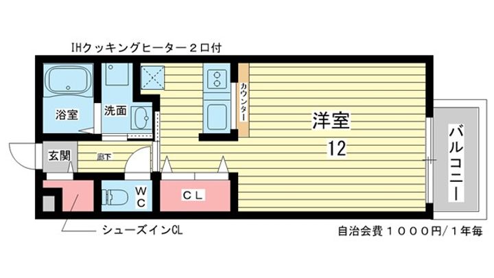 ヴィラコート服部の間取り