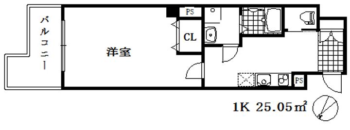 ユリシス神戸ウエストの間取り