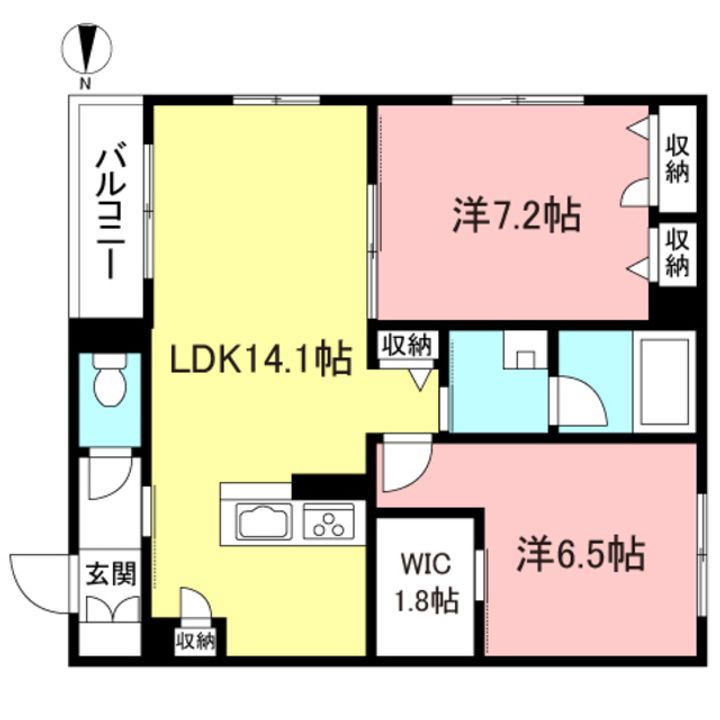 東京都世田谷区桜丘4(アパート)の賃貸物件の間取り