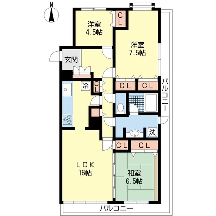 LEO拾八番館の間取り