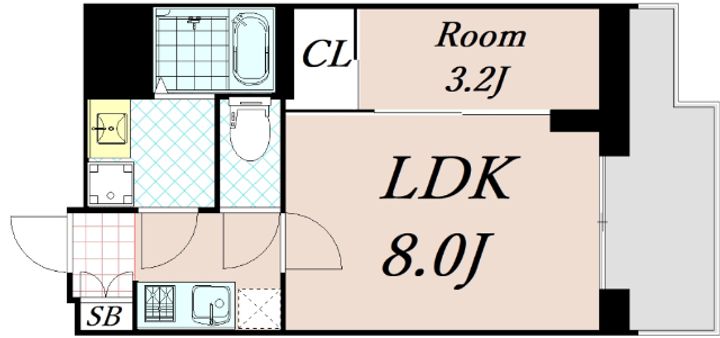 Asclaire京都西院の間取り