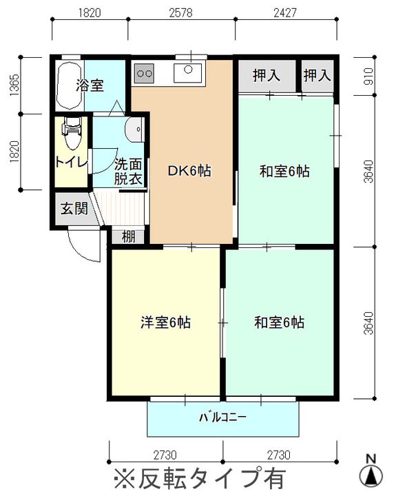 コーポING B棟の間取り