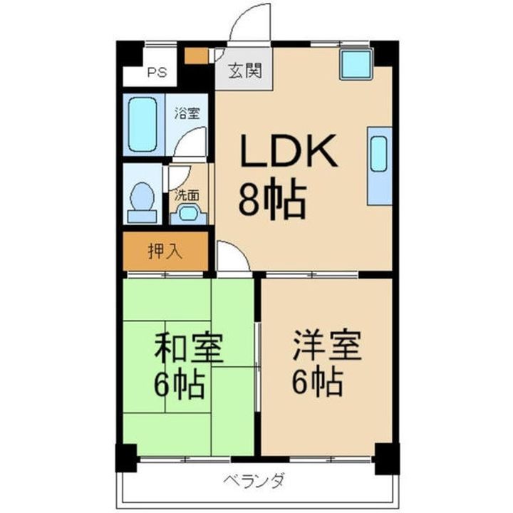 川口マンションの間取り