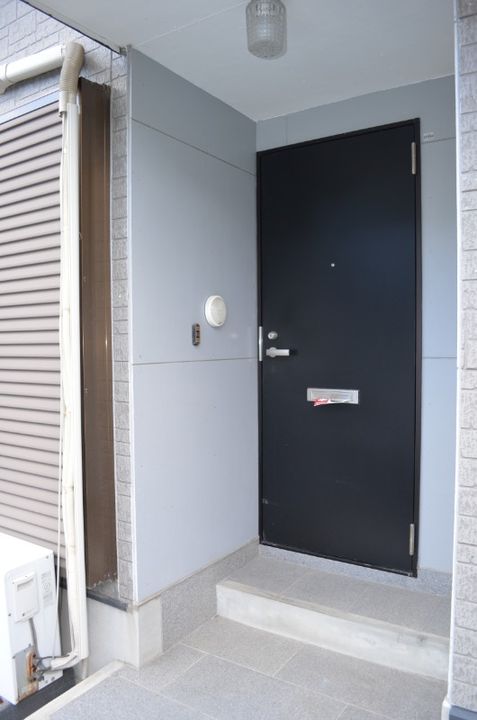 冨永アパートの玄関