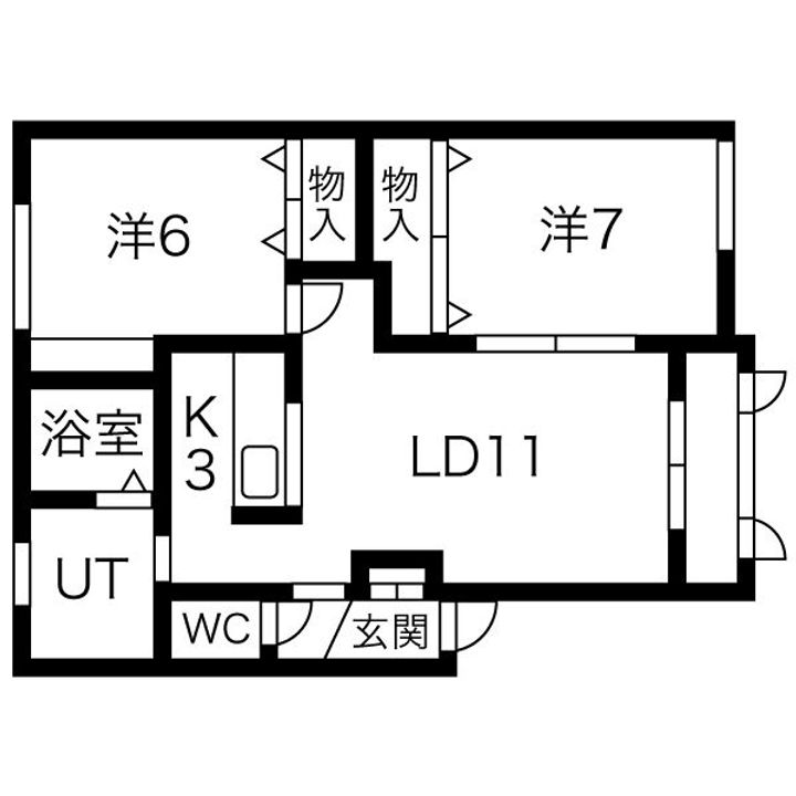 JOY2号館の間取り