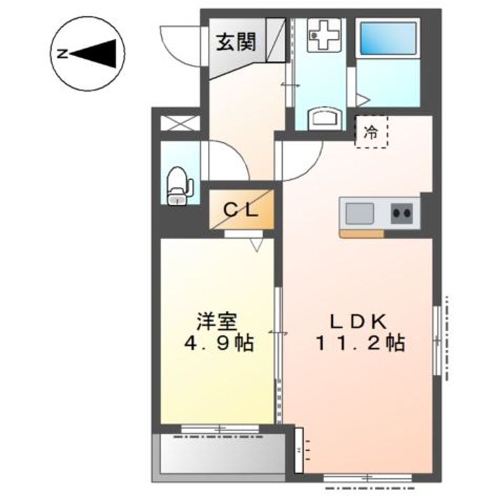 東京都大田区大森南5(マンション)の賃貸物件の間取り
