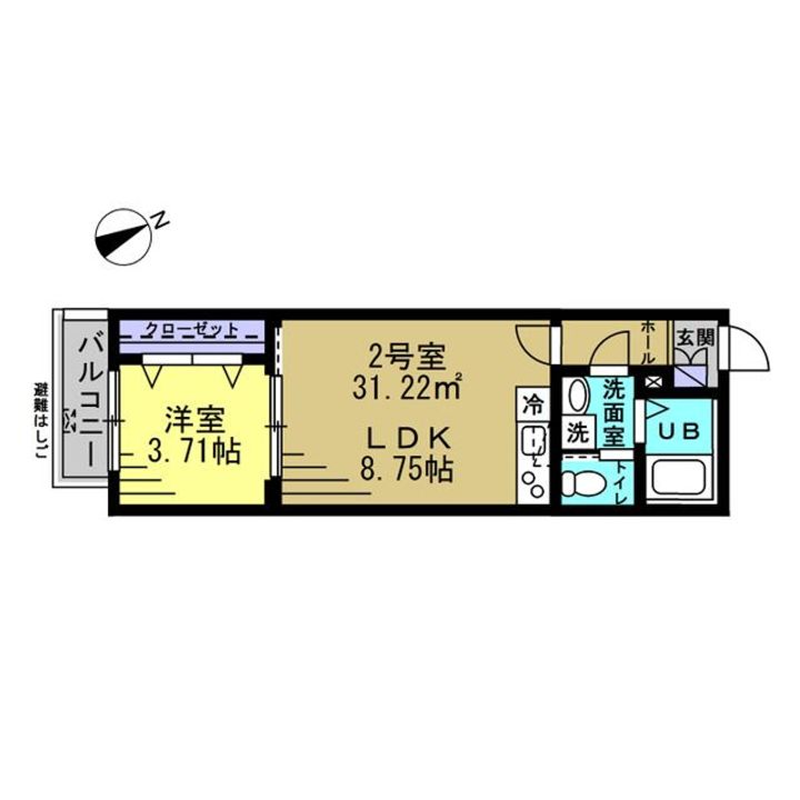 千葉県千葉市花見川区武石町2(アパート)の賃貸物件の間取り
