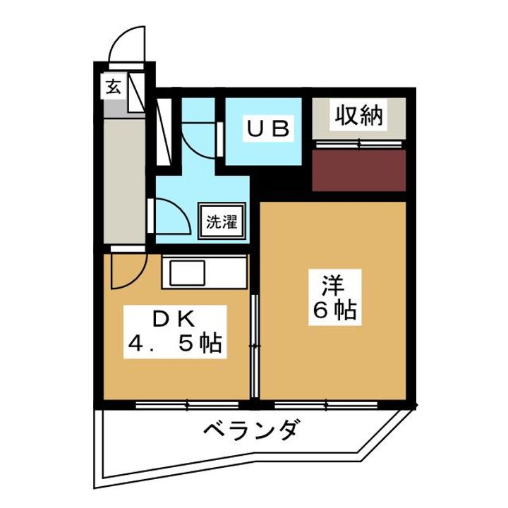 アパートメントタカスの間取り