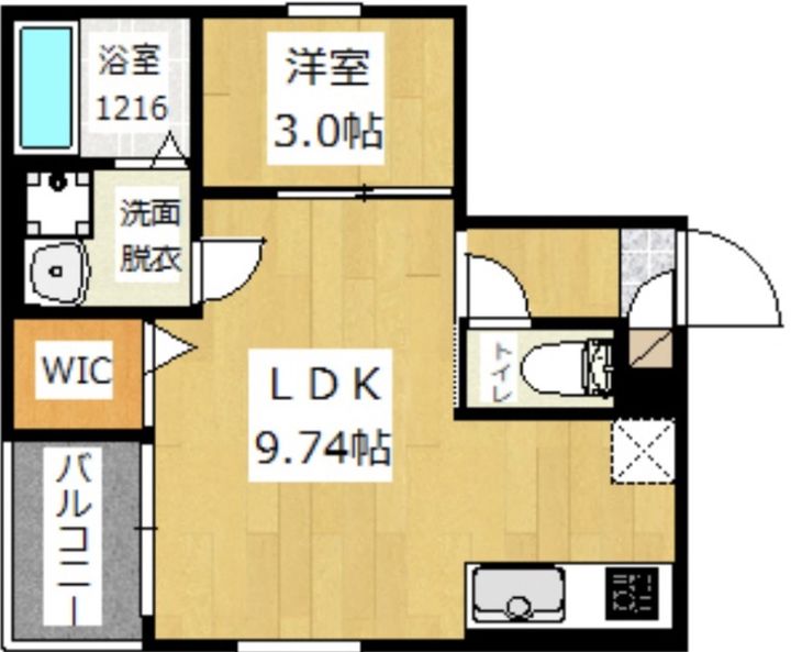 大阪府堺市堺区南島町1(アパート)の賃貸物件の間取り
