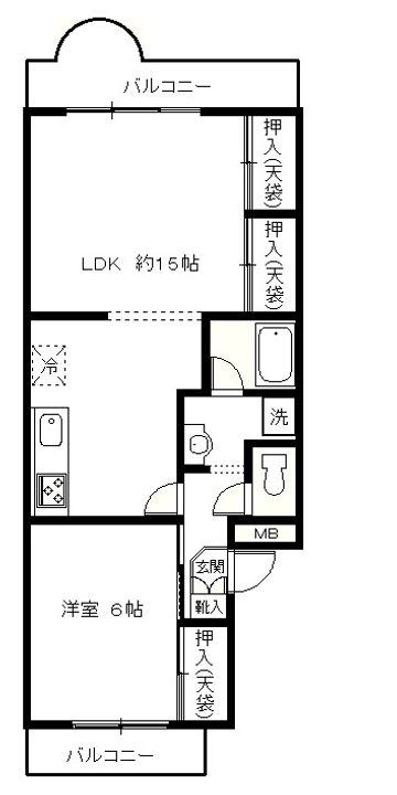 エルムハイツ大倉山の間取り