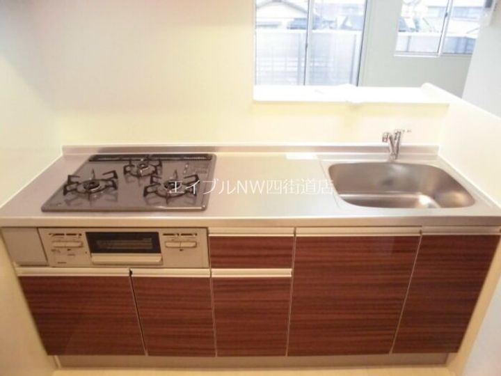 千葉県四街道市栗山(アパート)の賃貸物件のキッチン